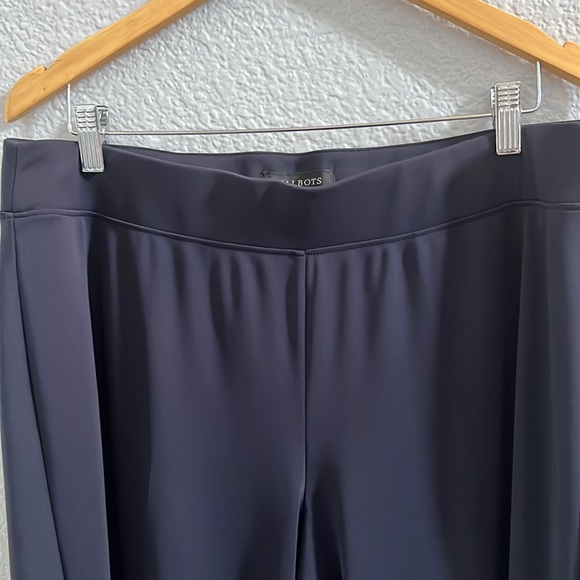 TALBOTS BLACK SHAPING ELASTIC WAIST LEGGINGS - Picture 4 of 7